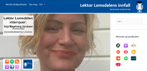 Anja Møgelvang is invited to Lektor Lomsdalen's podcast
