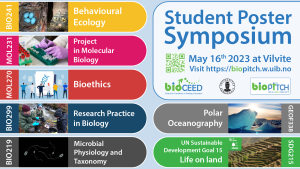 Invitation to the Student Poster Symposium Spring 2023, may 16th at Vilvite
